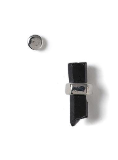 Topman Mens Black Stud And Shard Earrings