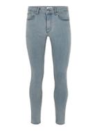 Topman Mens Grey Light Gray Spray On Jeans