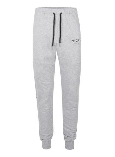 Topman Mens Nicce Grey Marl Panelled Joggers
