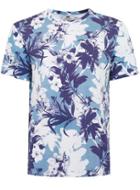 Topman Mens Blue Hawaii Print T-shirt