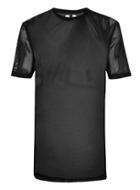 Topman Mens Black Mesh T-shirt