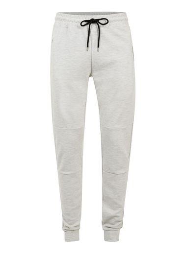 Topman Mens Cream Off White Zip Pocket Skinny Joggers