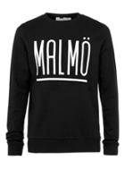 Topman Mens Black Malmo Print Sweatshirt