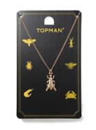 Topman Mens Gold Grasshopper Necklace*