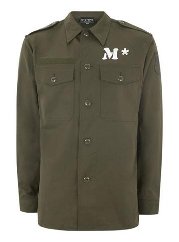Topman Finds Mens Topman Finds M*s*h*d Khaki Army Shacket