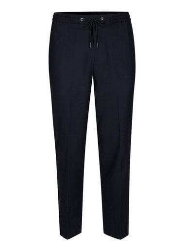 Topman Mens Blue Charlie Casely-hayford X Topman Navy Ribbed Relaxed Fit Weekend Jogger Suit Pants