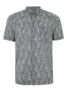 Topman Mens Grey Dandelion Print Shirt