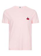 Topman Mens Pink Cherry Badge T-shirt