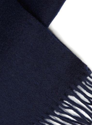 Topman Mens Blue Selected Homme Navy Wool Scarf