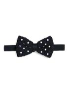 Topman Mens Grey Charcoal Spotted Bow Tie