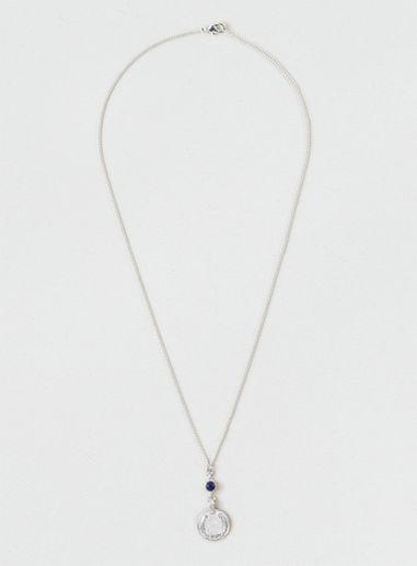 Topman Mens Blue Engraved Precious Necklace*