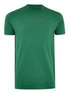 Topman Mens Green Roll Neck Muscle T-shirt
