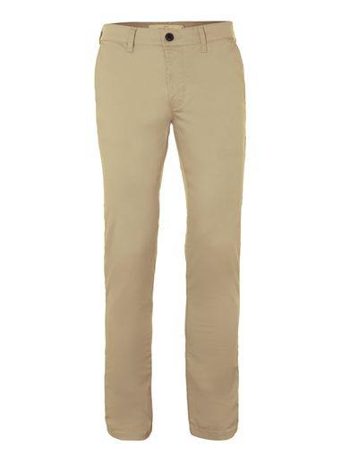 Topman Mens Brown Stone Cropped Stretch Slim Chinos