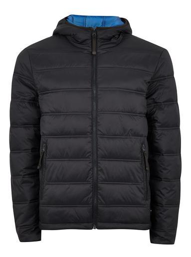 Topman Mens Navy Hooded Liner Jacket