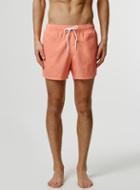 Topman Mens Orange Peach Pigment Swim Shorts
