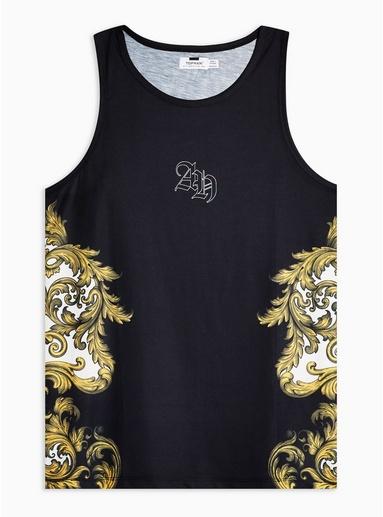 Topman Mens White Black Baroque Vest