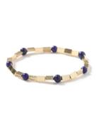 Topman Mens Blue Gold Look And Navy Semi Precious Bracelet*