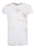 Topman Mens Brown Stone Wash One Print Muscle Fit Roller T-shirt