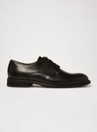 Topman Mens Selected Homme Black Leather Baxter Derby Shoes