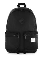 Topman Mens Black Nylon Branded Backpack