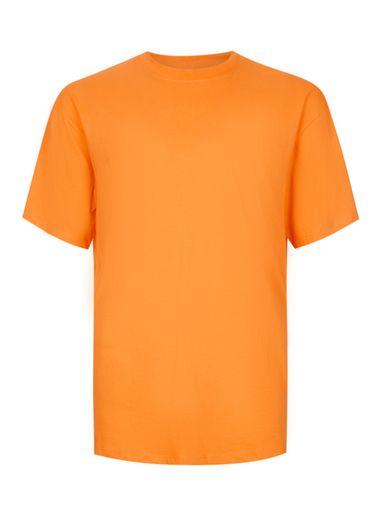 Topman Mens Orange '90s Style Oversized T-shirt
