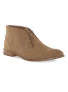 Topman Mens Brown Tan Spin Faux Suede Chukka Boots
