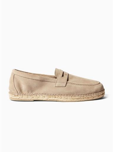 Selected Homme Mens Selected Homme Grey Suede Ajo Penny Loafers