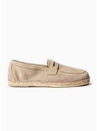 Selected Homme Mens Selected Homme Grey Suede Ajo Penny Loafers