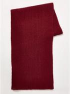 Topman Mens Red Burgundy Lambswool Scarf