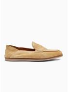 Topman Mens Brown Beige Stamp Hutton Loafers