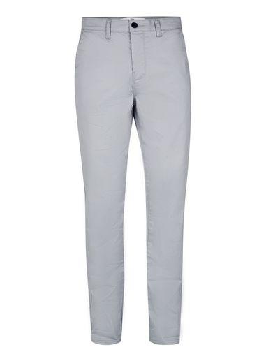 Topman Mens Grey Standard Fit Chinos