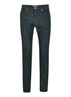 Topman Mens Navy Raw Stretch Slim Jeans