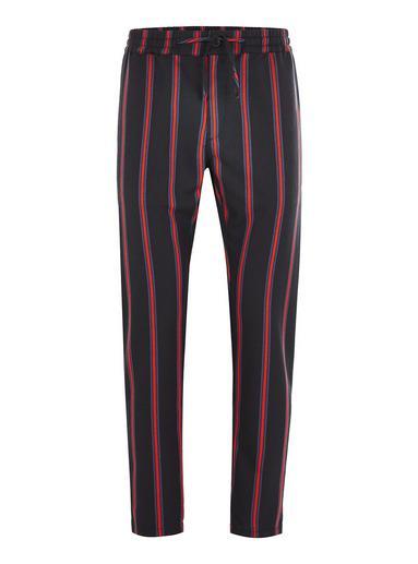 Topman Mens Blue Navy Red Stripe Joggers