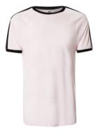 Topman Mens Pink Taped Sleeve Raglan Slim Fit T-shirt