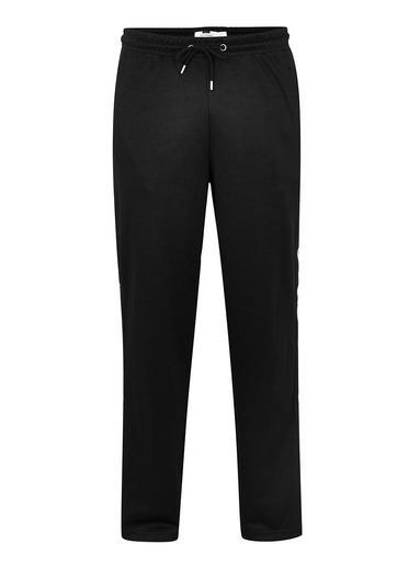 Topman Mens Black Poly Tricot Side Taping Joggers