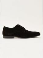 Topman Mens Black Velvet Derby Shoes
