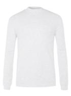 Topman Mens Light Grey Turtle Neck Long Sleeve T-shirt