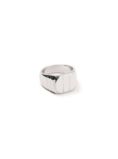 Topman Mens Silver Chunky Ring*