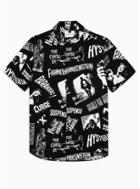 Topman Mens Black House Of Hysteria Slim Shirt