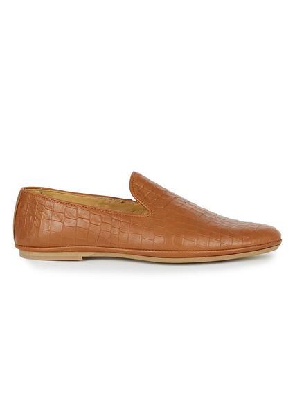 Topman Mens Brown House Of Hounds Tan Leather Loafers