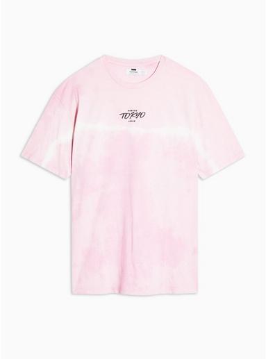 Topman Mens Pink 'tokyo' Tie Dye T-shirt