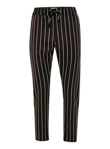 Topman Mens Red, White And Black Stripe Joggers