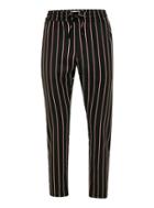 Topman Mens Red, White And Black Stripe Joggers