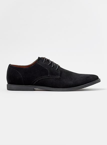 Topman Mens Black Trigger Desert Shoes
