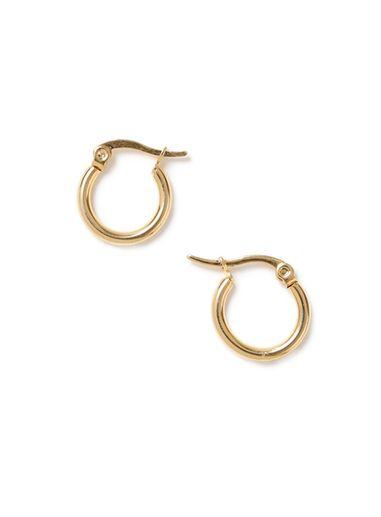 Topman Mens Gold Hoop Earrings*