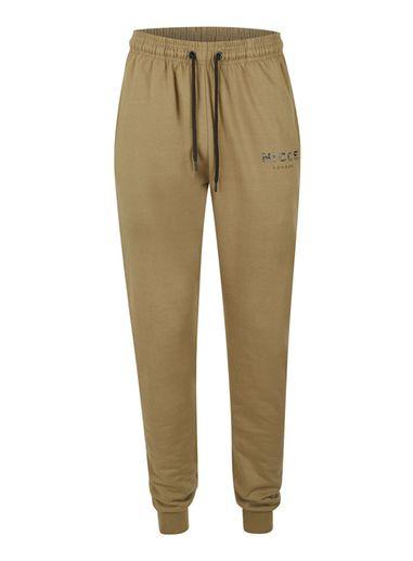 Topman Mens Green Nicce Khaki Contrast Logo Joggers