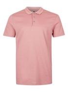 Topman Mens Pink Slim Fit Polo Shirt