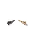 Topman Mens Metallic Mixed Metal Spike Earrings 2 Pack*