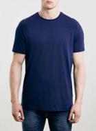 Topman Mens Blue Navy Slim Fit T-shirt