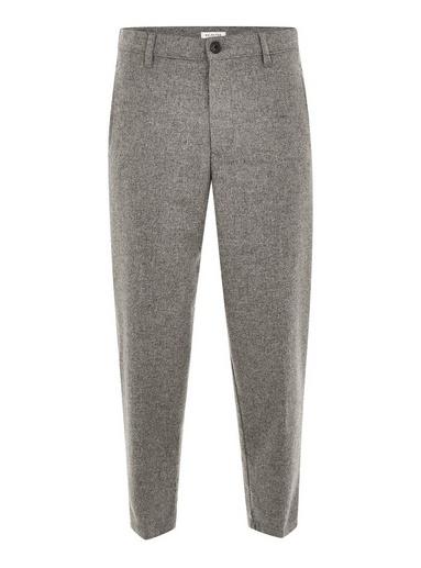 Topman Mens Selected Homme Grey Cropped Tapered Pants